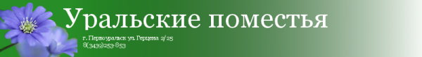 Логотип компании Уральские поместья
